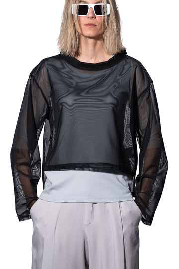 Long Sleeve Mesh T-shirt