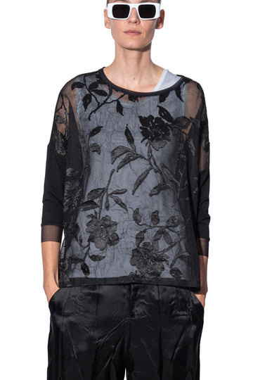 Floral Mesh T-shirt